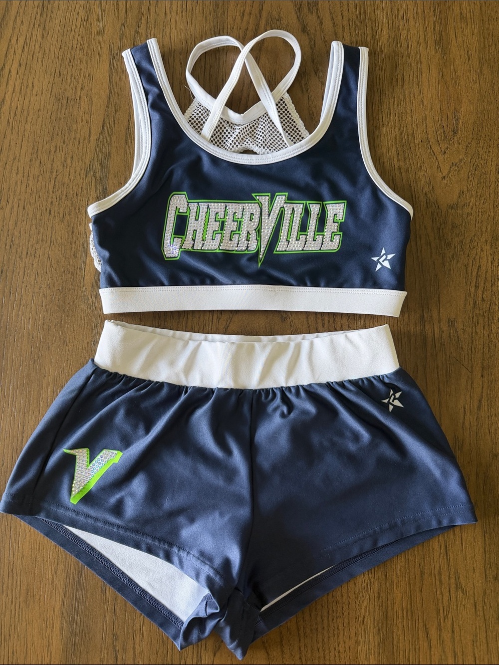 Cheerville Elite Practice Wear - ASM Sports Bra & YL Shorts